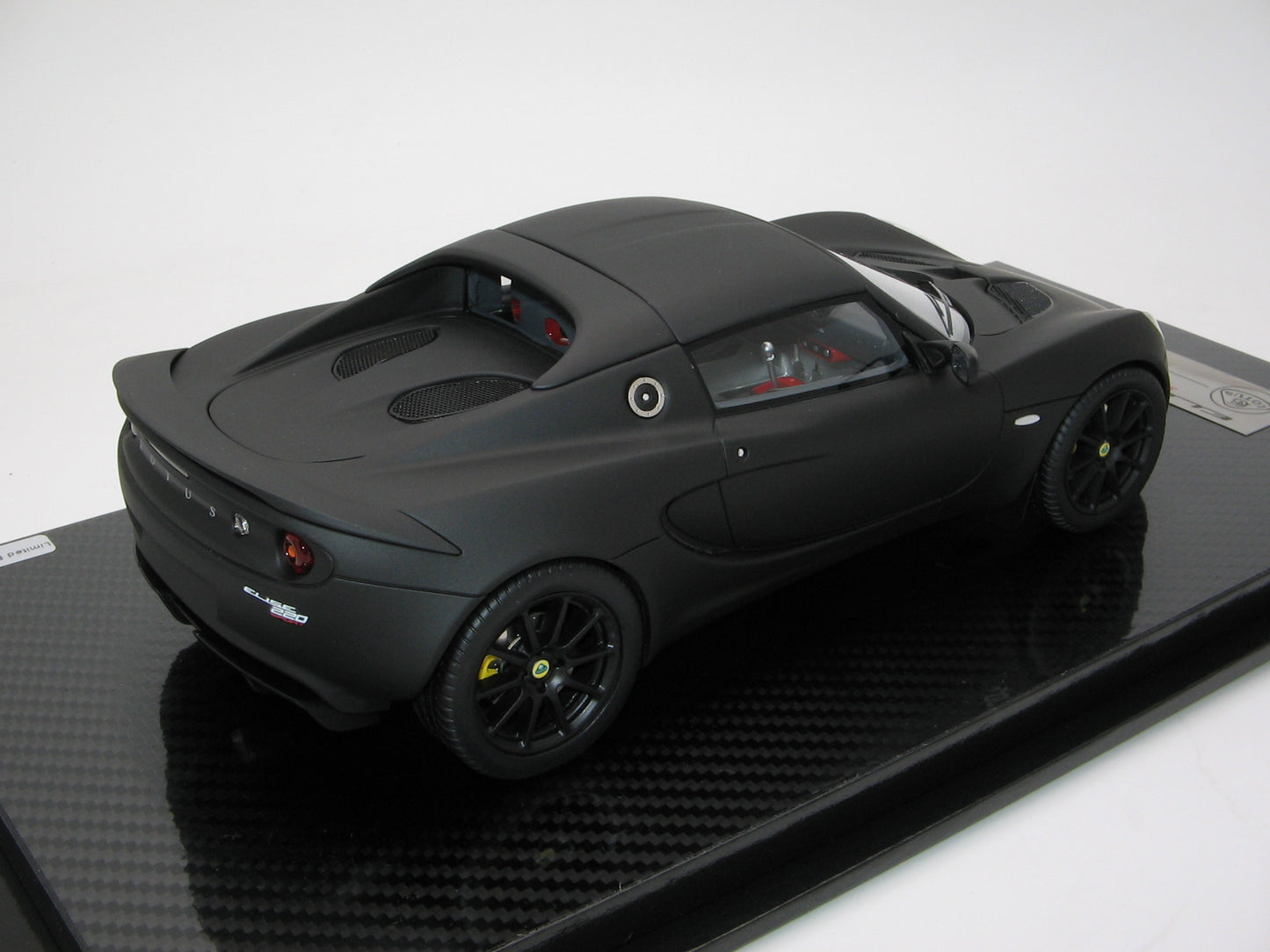 Tecnomodel TM18-110B Lotus Elise Sprint 220 Matte Black Full Body 2018 1/18