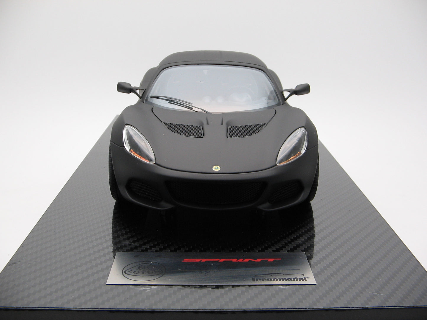 Tecnomodel TM18-110B Lotus Elise Sprint 220 Matte Black Full Body 2018 1/18