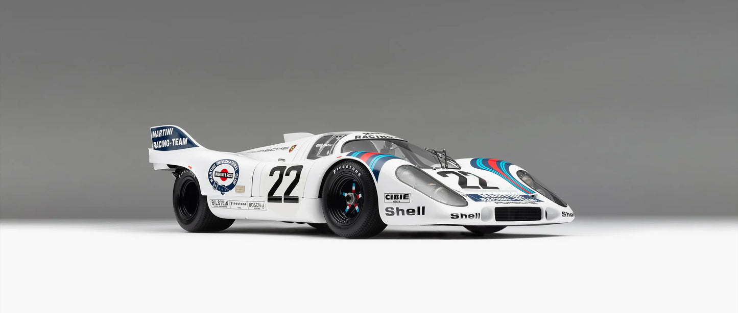 Amalgam Porsche 917 KH - 1971 Le Mans Winner - Martini Livery 1:8 SCALE