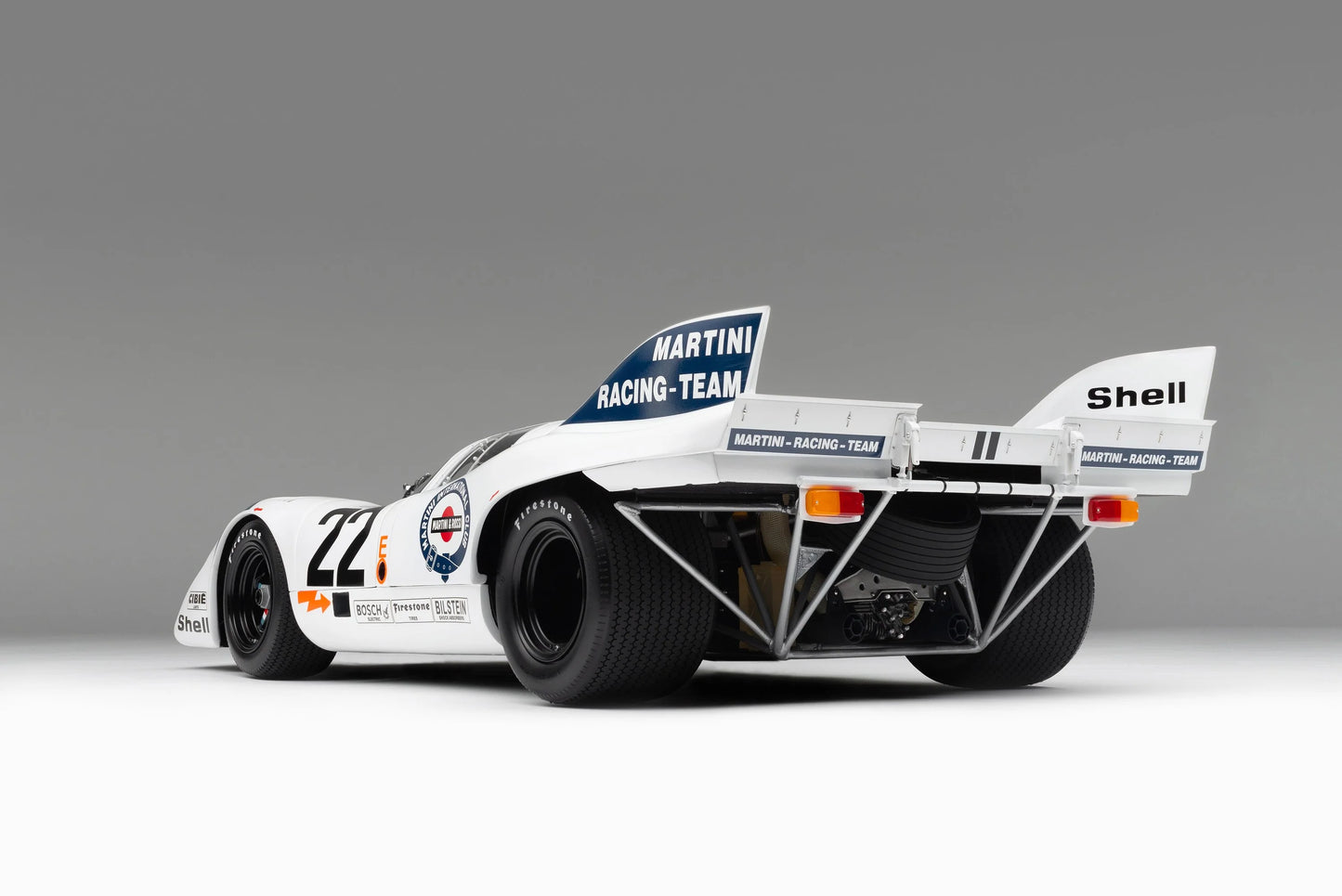 Amalgam Porsche 917 KH - 1971 Le Mans Winner - Martini Livery 1:8 SCALE