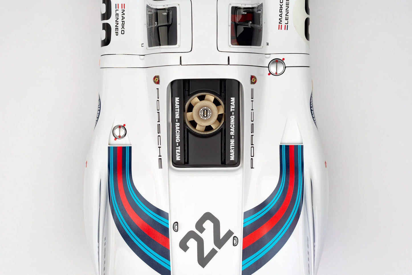 Amalgam Porsche 917 KH - 1971 Le Mans Winner - Martini Livery 1:8 SCALE