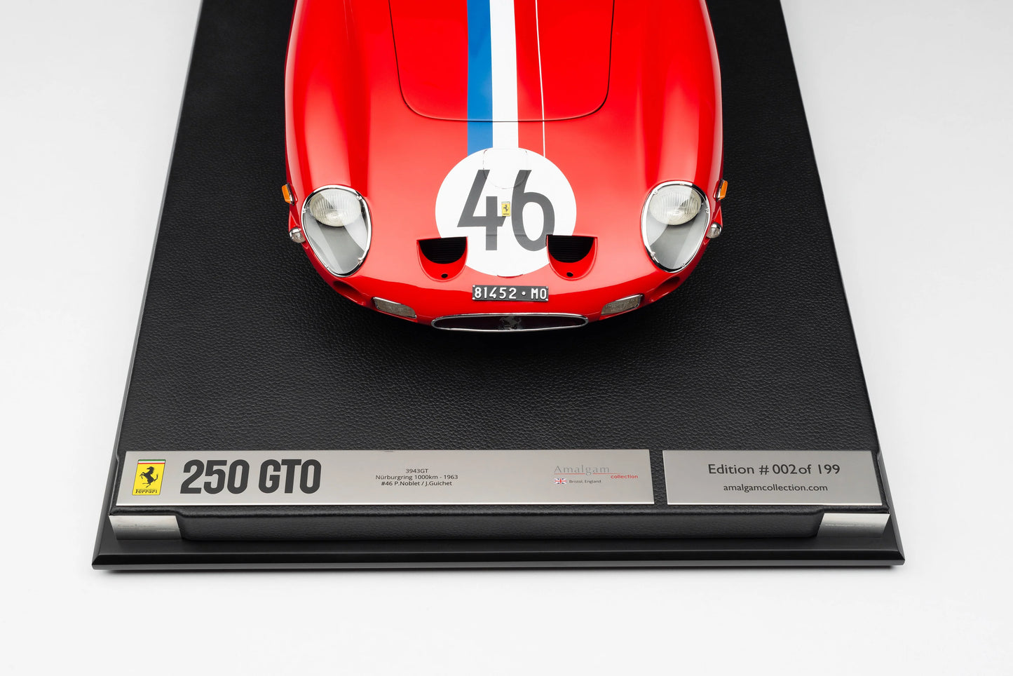 Amalgam Ferrari 250 GTO - 3943GT - 1963 Nürburgring 1000km Class Winner | 1:8 SCALE (*Shipping included*)