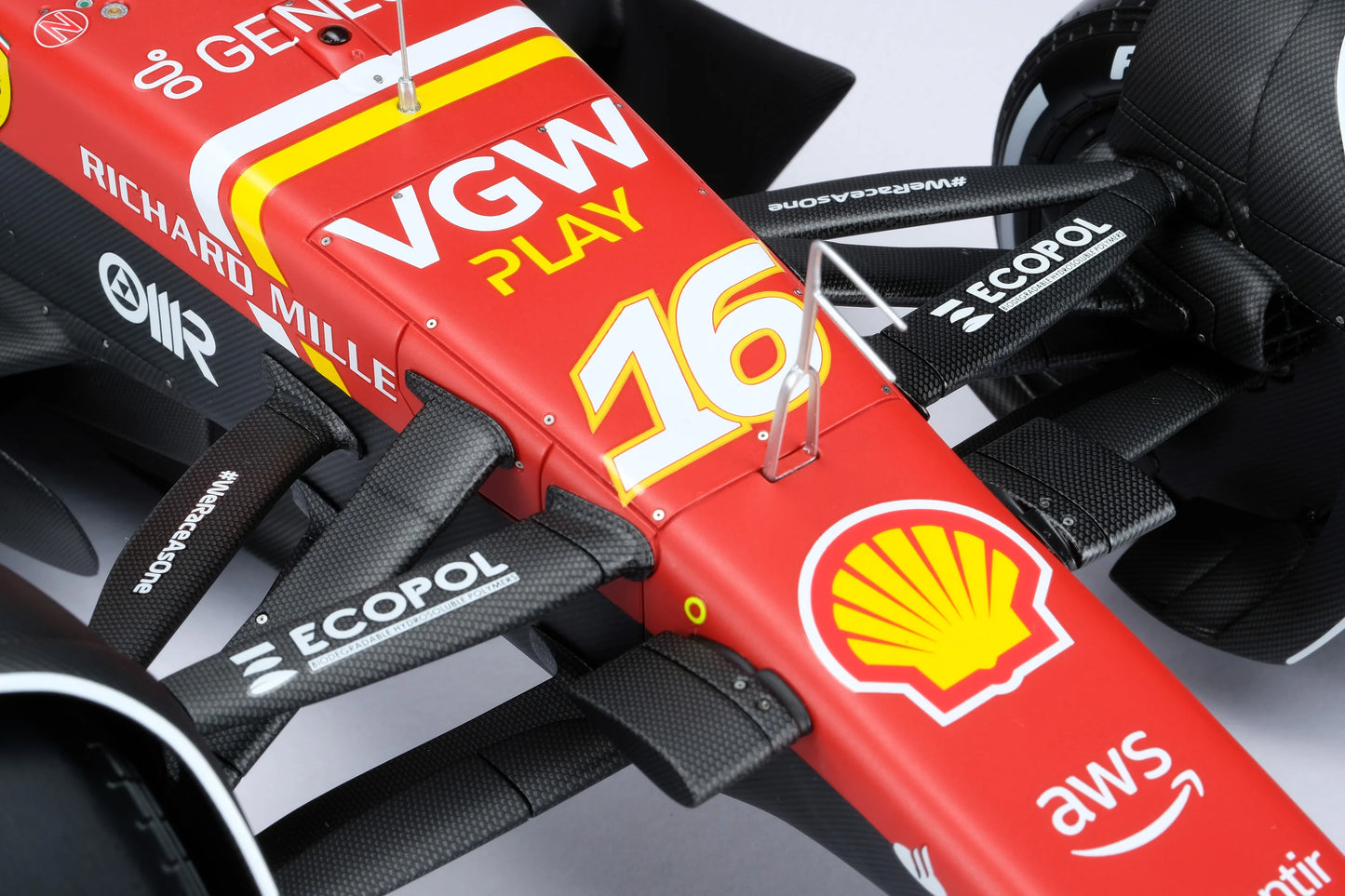 Amalgam Ferrari SF-24 - 2024 Australian Grand Prix | Charles Leclerc #16 1:8 SCALE