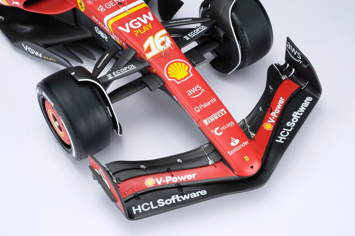 Amalgam Ferrari SF-24 - 2024 Australian Grand Prix | Charles Leclerc #16 1:8 SCALE