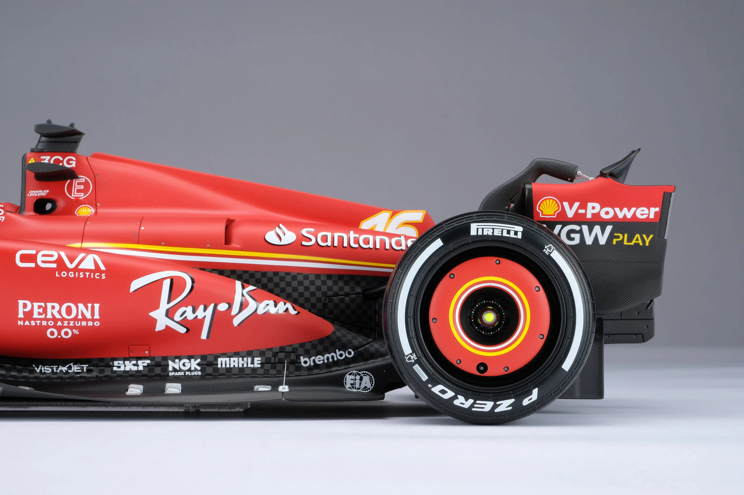 Amalgam Ferrari SF-24 - 2024 Australian Grand Prix | Charles Leclerc #16 1:8 SCALE