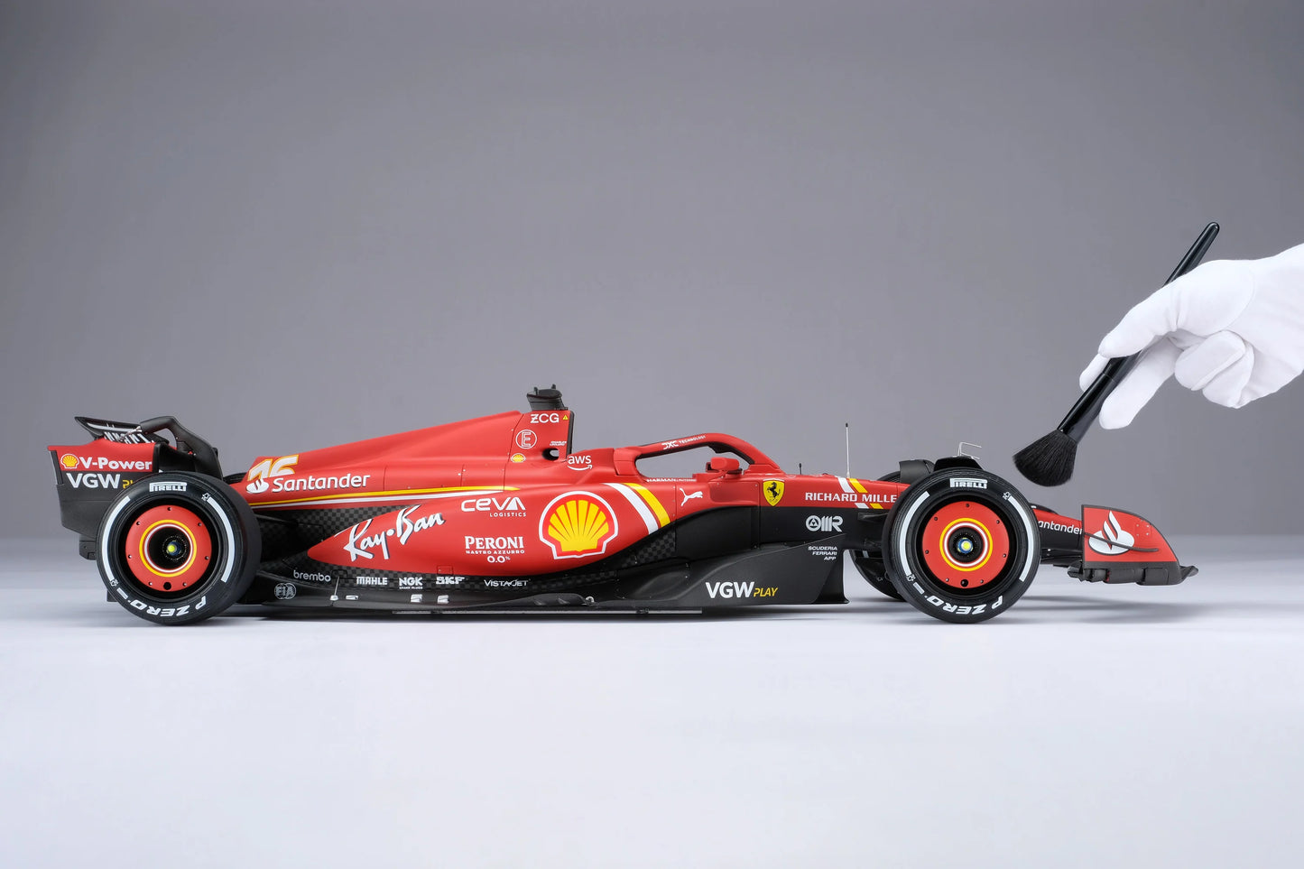 Amalgam Ferrari SF-24 - 2024 Australian Grand Prix | Charles Leclerc #16 1:8 SCALE