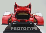 BBR Ferrari Purosangue diecast full open panoramic roof Rosso Corsa 1/43 HE43002B Pre-order