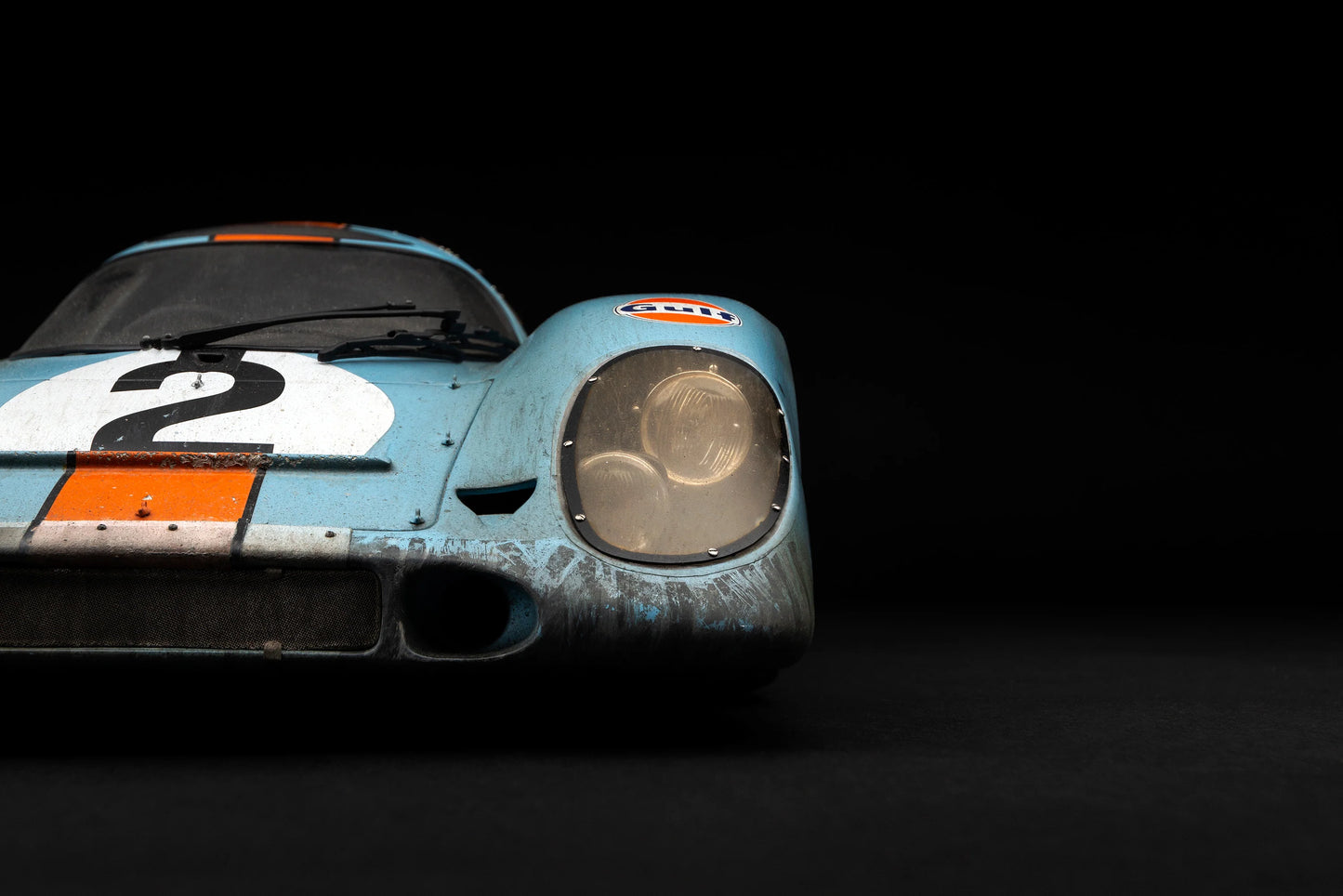 Amalgam Porsche 917K - 1971 Daytona Winner - Gulf Livery - Race Weathered 1:8 SCALE