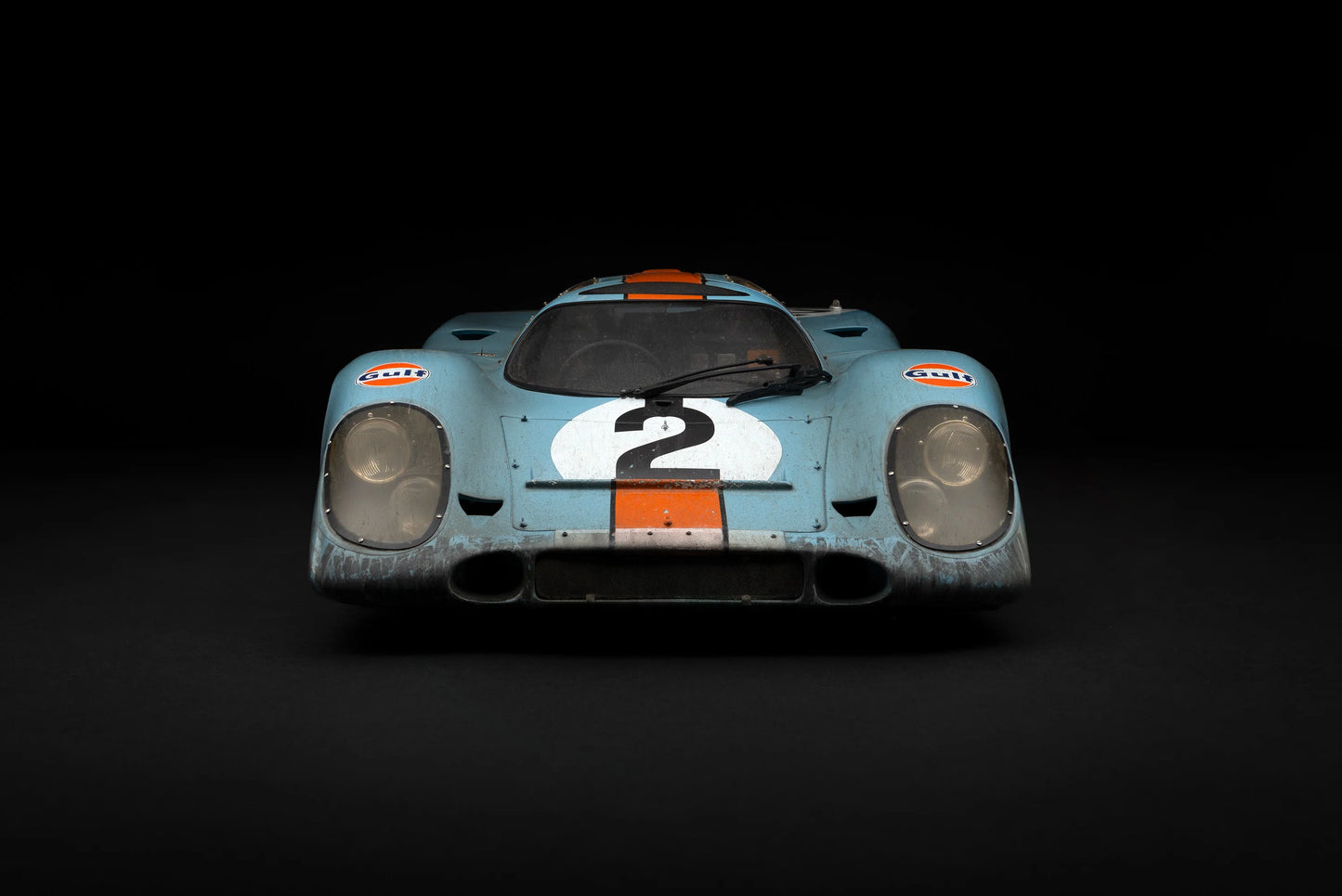 Amalgam Porsche 917K - 1971 Daytona Winner - Gulf Livery - Race Weathered 1:8 SCALE