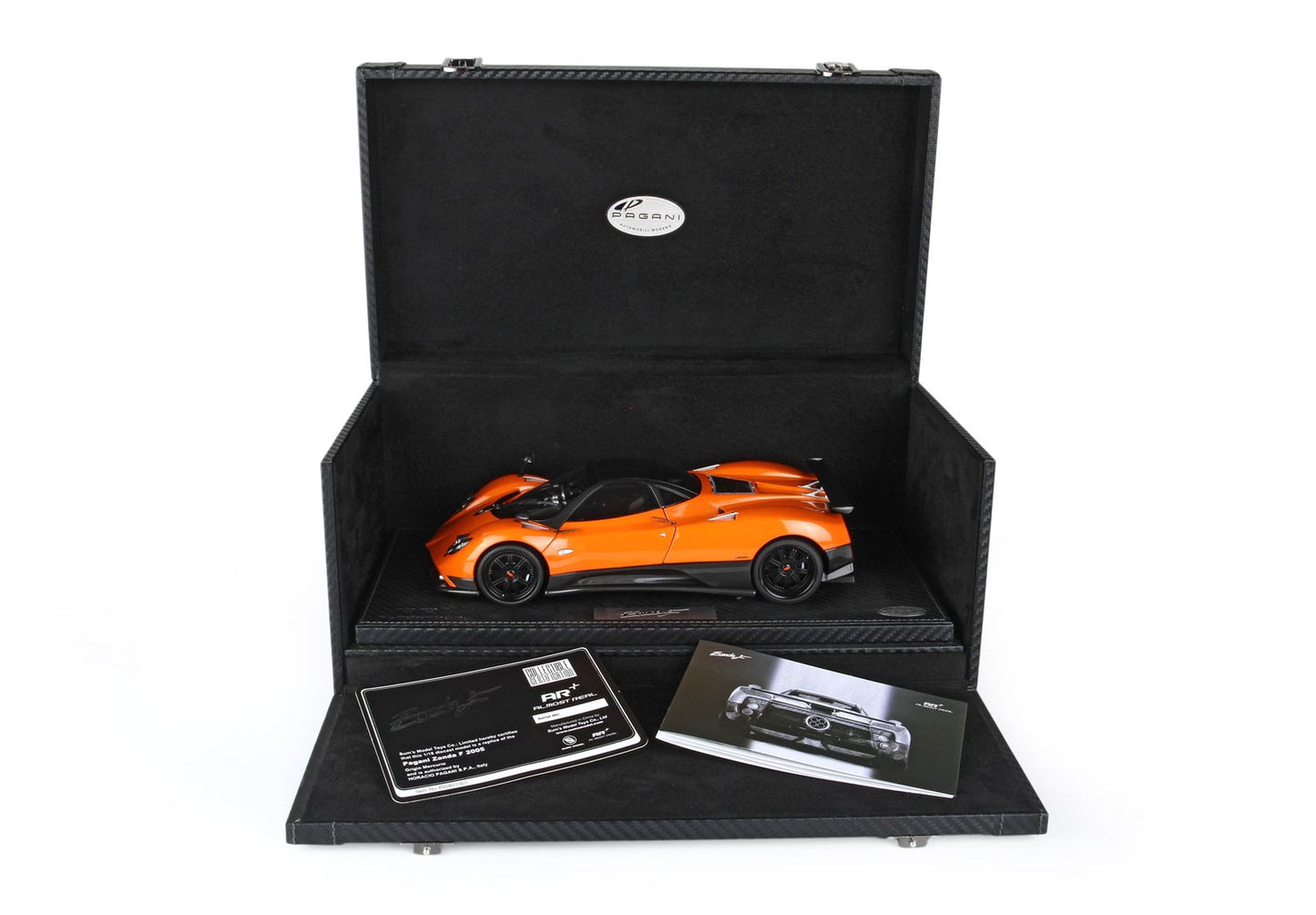 BBR Pagani Zonda F diecast full open Arancio St. Tropez - SPECIAL PACK 850409021DIE Pre-Order