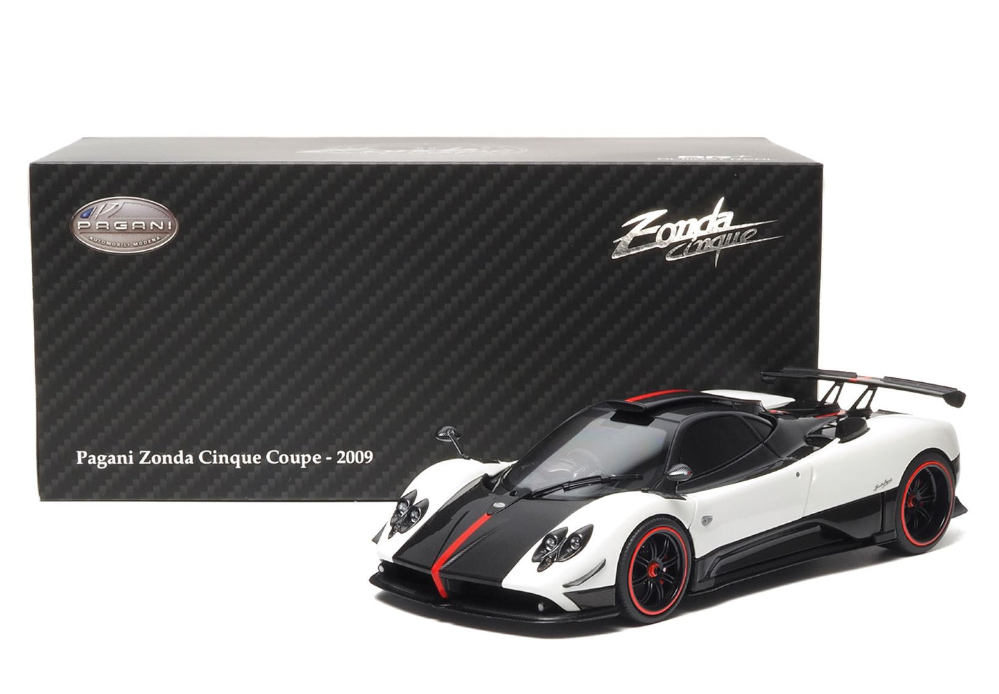 BBR Pagani Zonda cinque coupe diecast full open Bianco Benny RHD - BASIC PACK 850604001 Pre-Paid