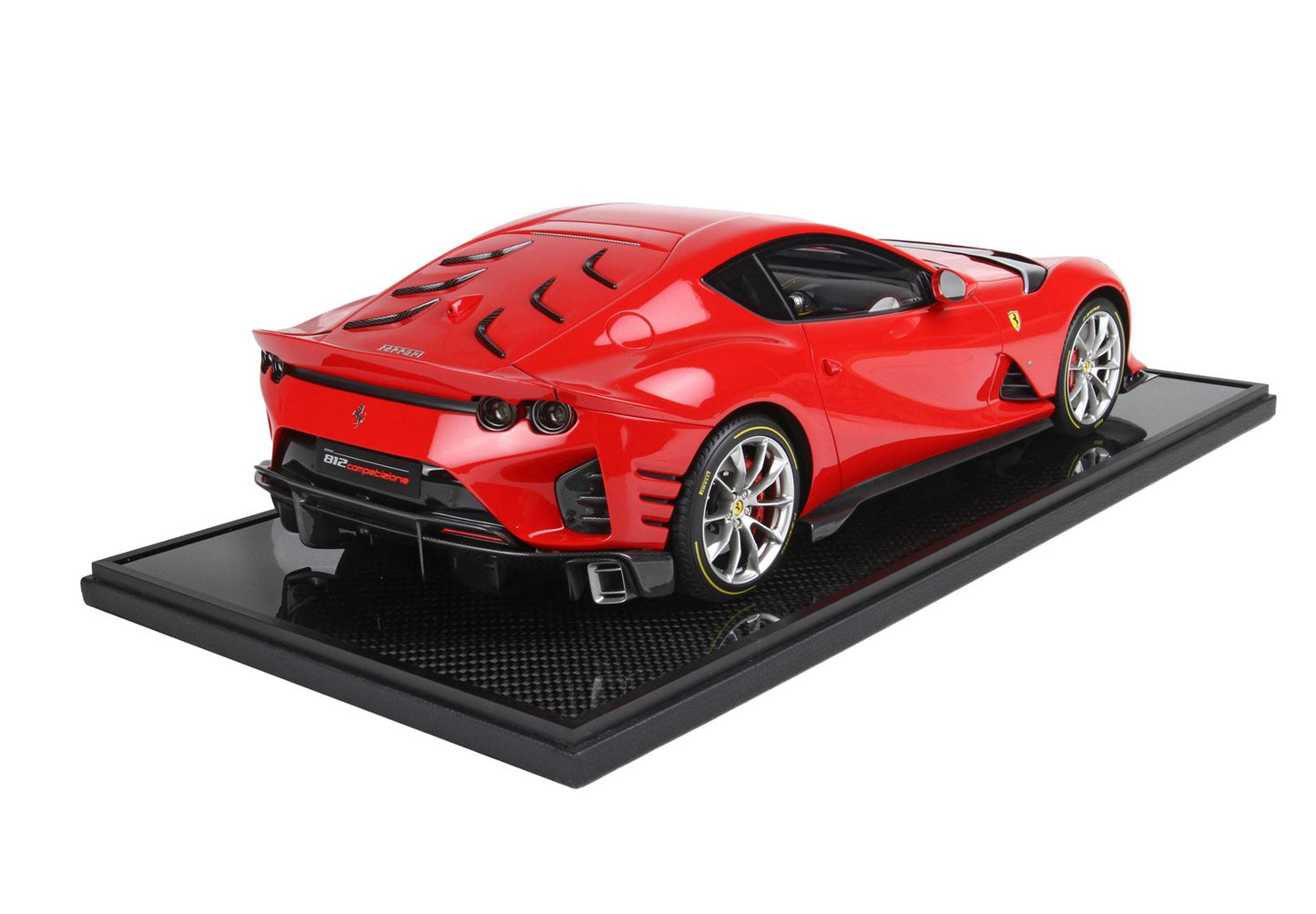 BBR Ferrari 812 Competizione Silver details Rosso Corsa 322 BBR1215B3 1/12