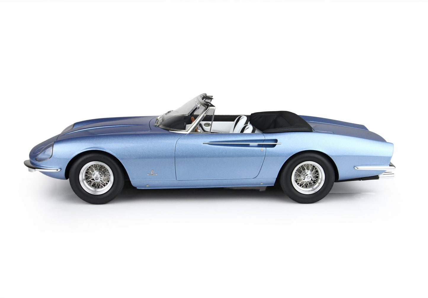 BBR Ferrari 365 California Geneve motor show 1966 s/n 08347 metallic light blue 1/43 BBR1814F