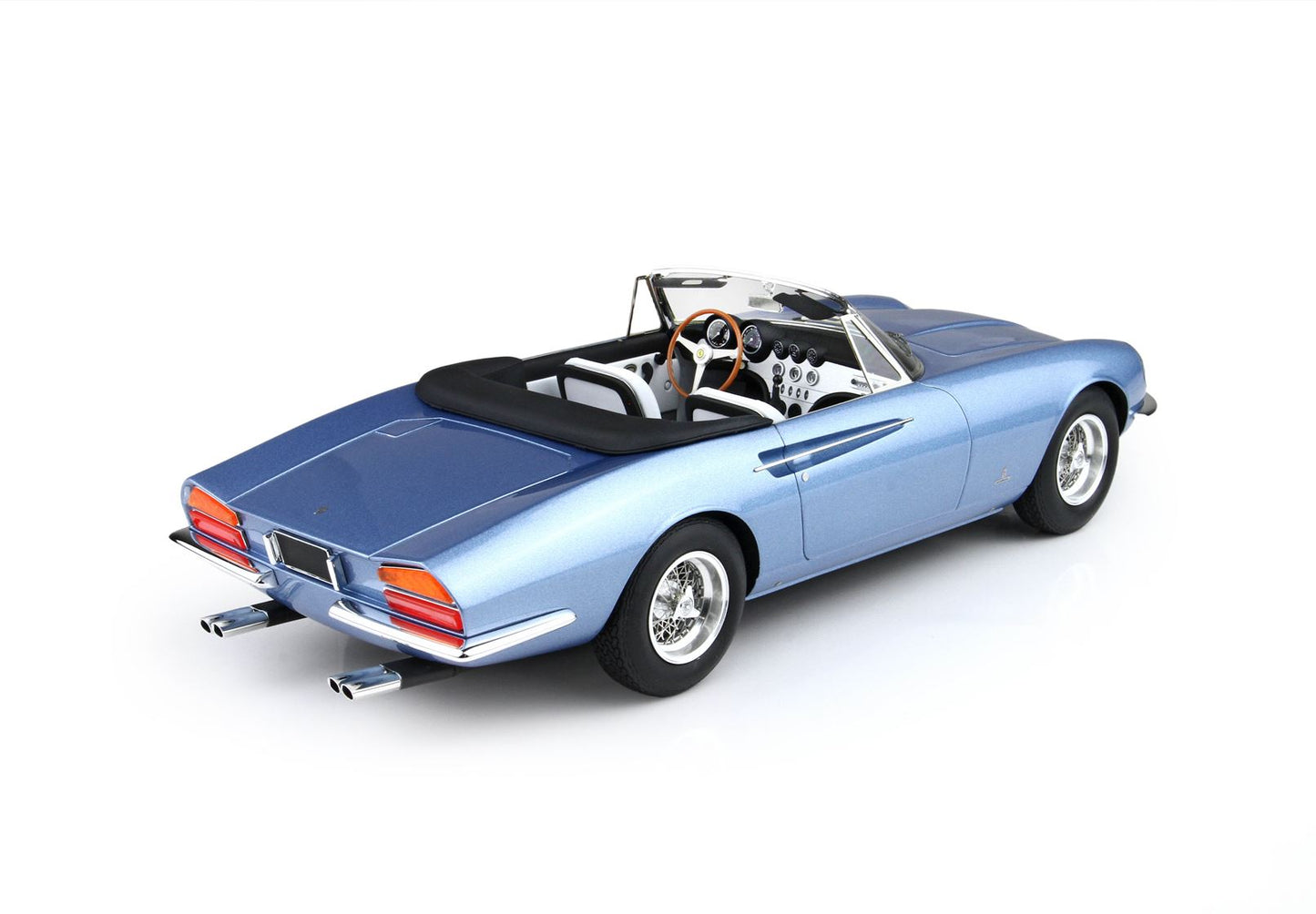 BBR Ferrari 365 California Geneve motor show 1966 s/n 08347 metallic light blue 1/43 BBR1814F