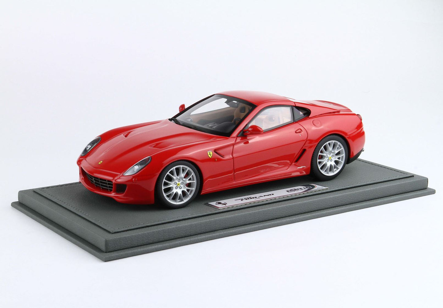 BBR *POSTAGE INCLUDED* FERRARI 599 GTB FIORANO 2006 1/18 Manual Gear -  Race Red cuoio color interior BBR1872A1 Pre-Order