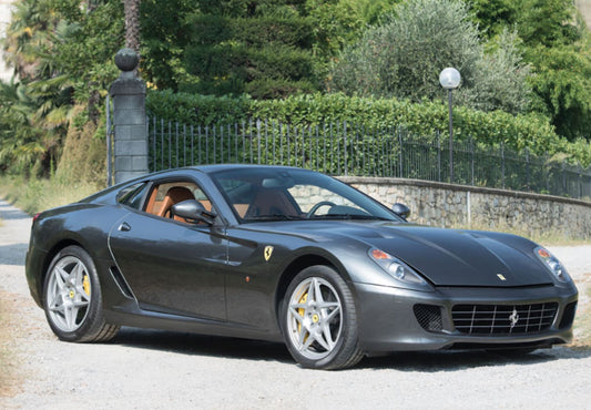 BBR FERRARI 599 GTB FIORANO 2006 1/18 Manual Gear Silverstone Grey cuoio color interior Available Q1 2025