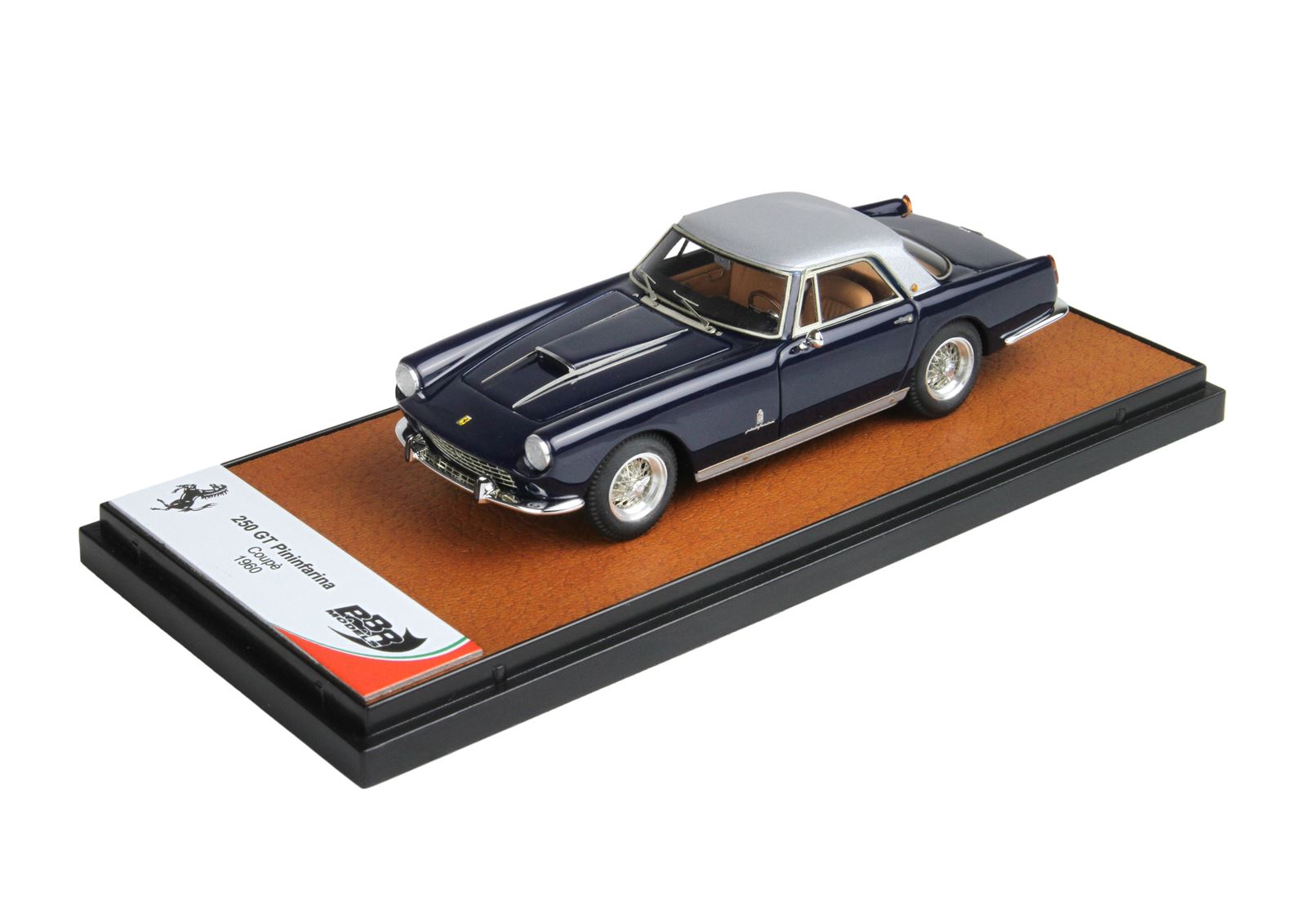 BBR Ferrari 250 GT Pininfarina Coupe 1960 Blue silver 1/43 BBR258B