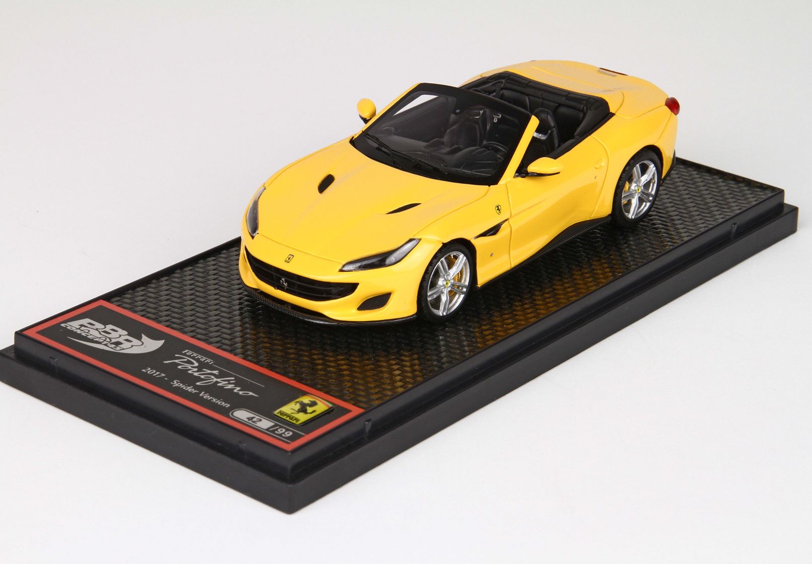 BBR Ferrari Portofino Spider version Yellow Modena 4305 1/43 BBRC207C