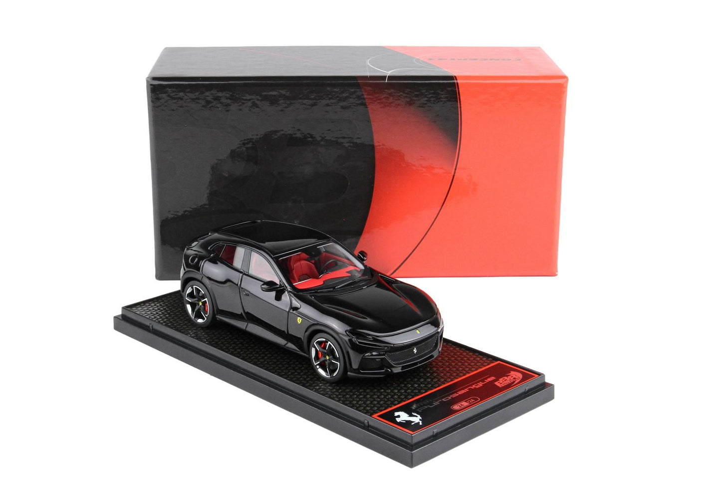 BBR Ferrari Purosangue metallic black Purosangue and red interior 1/43 BBRC272C1