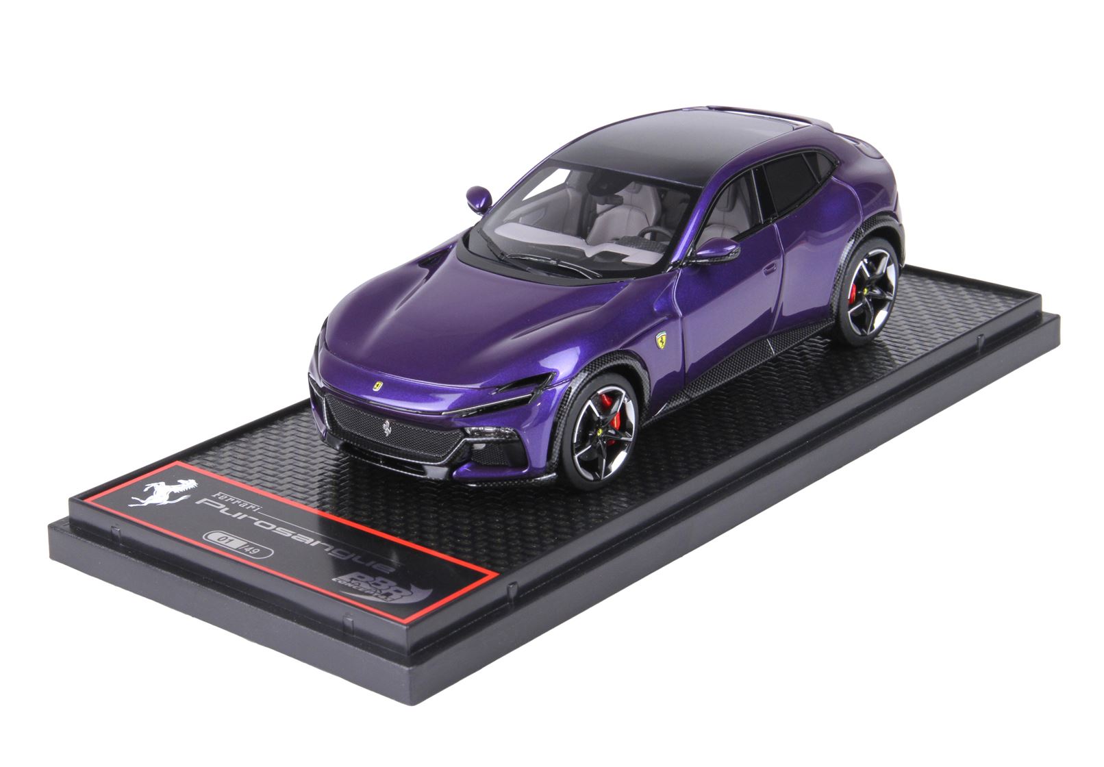 BBR Ferrari Purosangue 2022 Panoramic roof Al Humaid Violet 1/43 BBRC283C