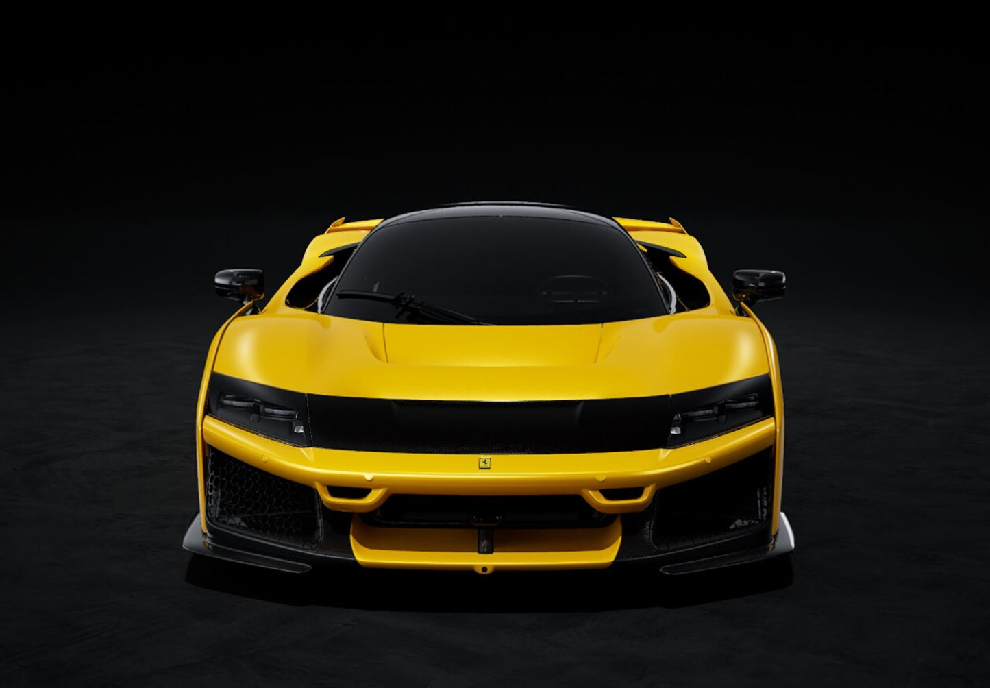 BBR *POSTAGE INCLUDED*Ferrari F80 carbon optional Three layer Yellow and silver wheels 1/43 BBRC305B Pre-Order