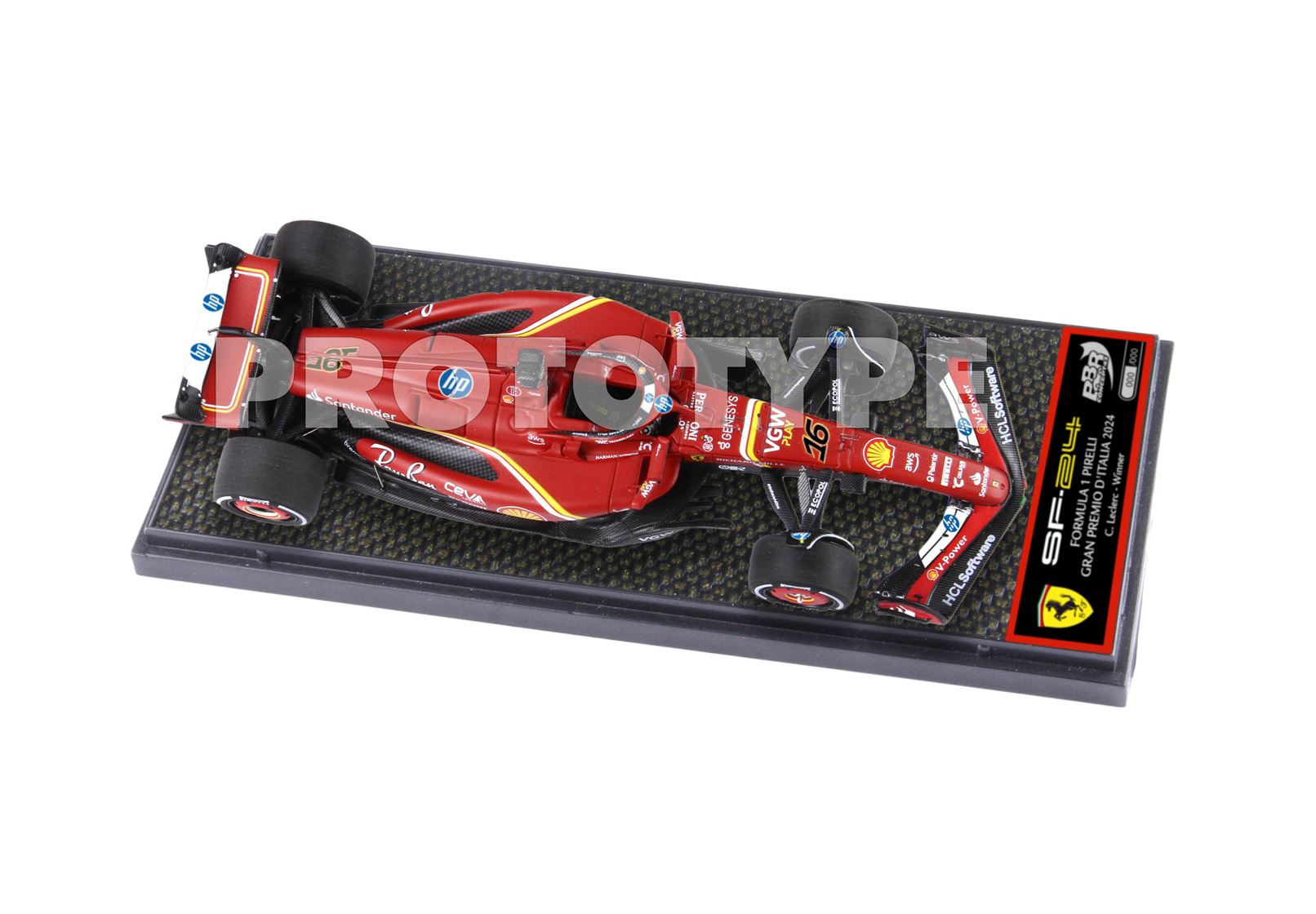 BBR Ferrari SF24 Monza GP 2024 Leclerc Winner 1/43