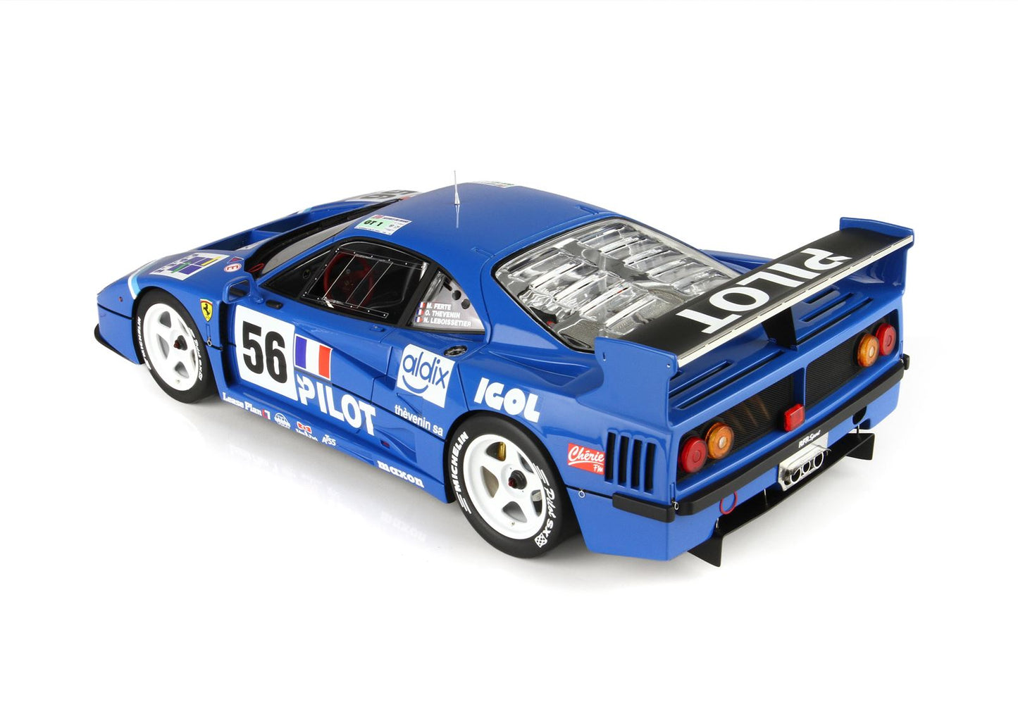 BBR Ferrari F40 LM Le Mans 1996 Pilot Pen Racing 1/18 P18139H