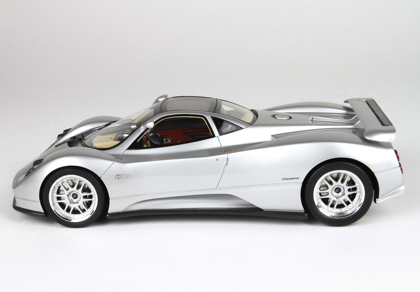 BBR Pagani ZONDA C12 001 1999 Silver 20th anniversary restoration 1/18 P18170A Pre-Order