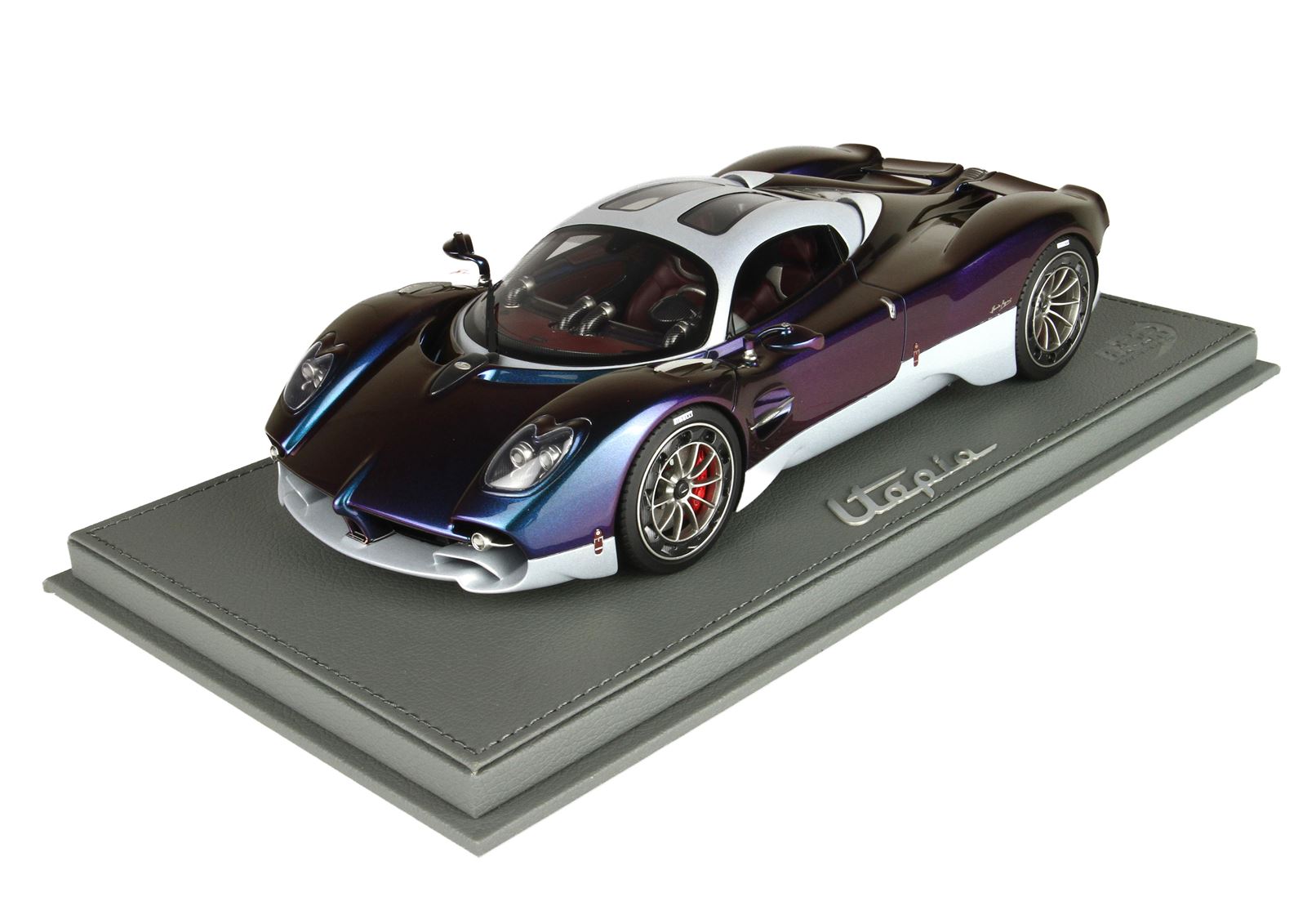 BBR Pagani Utopia Chameleon and Met Silver 1/18