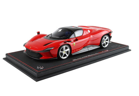 BBR Ferrari Daytona SP3 Serie Icona - Carbon roof - Red corsa 1/18