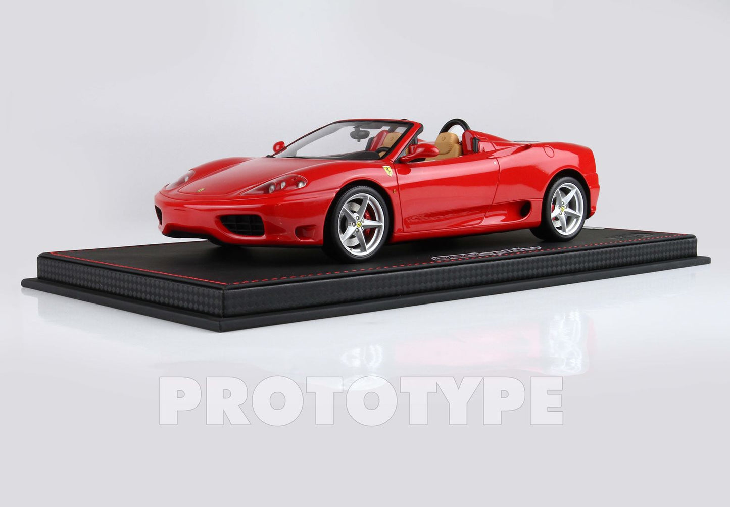BBR *POSTAGE INCLUDED* Ferrari 360 Modena Spider automatic gear Rosso Corsa - Beige 1/18 P18232A Pre-Order