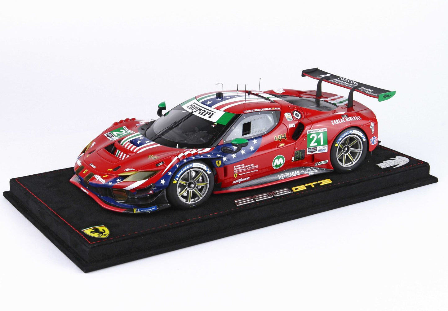 BBR Ferrari 296 GT3 #21 24h Daytona 2024 Driver Cozzolino-Heriau-Mann-Molina 1/18 P18249