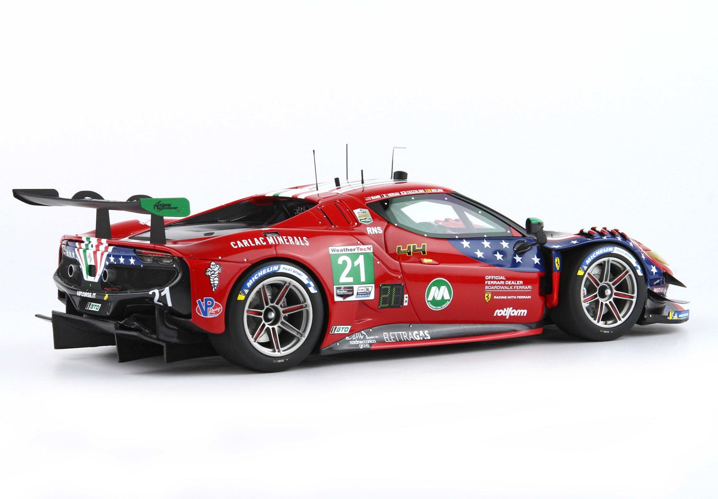 BBR Ferrari 296 GT3 #21 24h Daytona 2024 Driver Cozzolino-Heriau-Mann-Molina 1/18 P18249