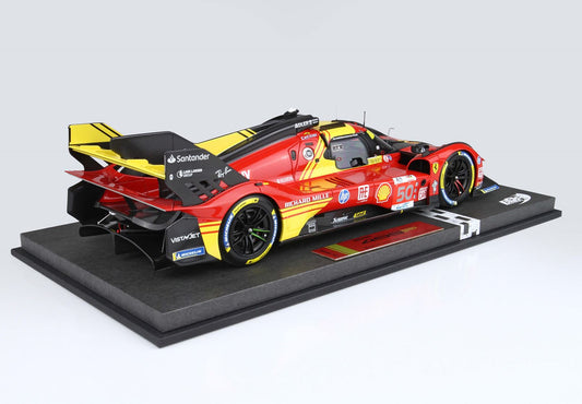 Bbr-models Ferrari 499p 3.0l Turbo V6 Team Ferrari Af Corse N 50 5. 24h Le Mans (pole position) 2023 Antonio Fuoco - Miguel Molina - Nicklas Nielsen - Con Vetrina - S