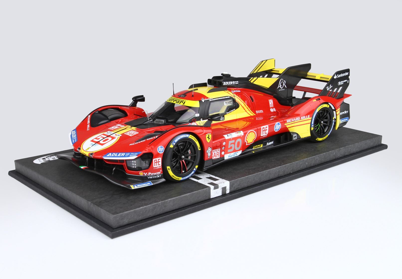 BBR Ferrari 499P car n. 50 - Winner Le Mans 2024 drivers Fuoco Nielsen Molina 1/18 PO