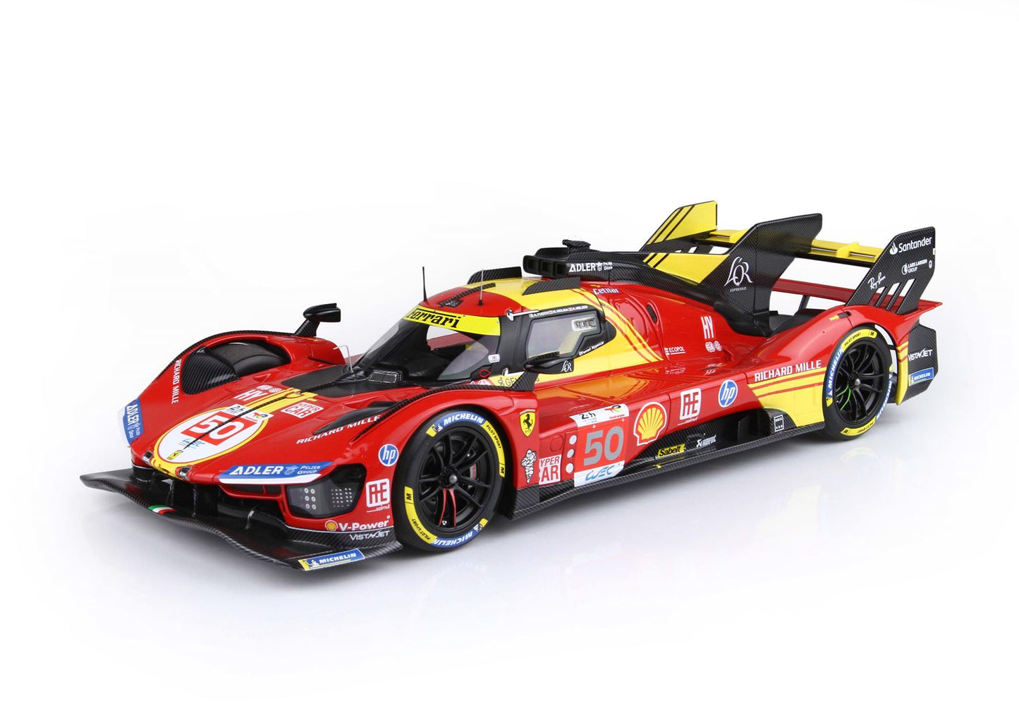 BBR Ferrari 499P car n. 50 - Winner Le Mans 2024 drivers Fuoco Nielsen Molina 1/18 P18252A Pre-Order