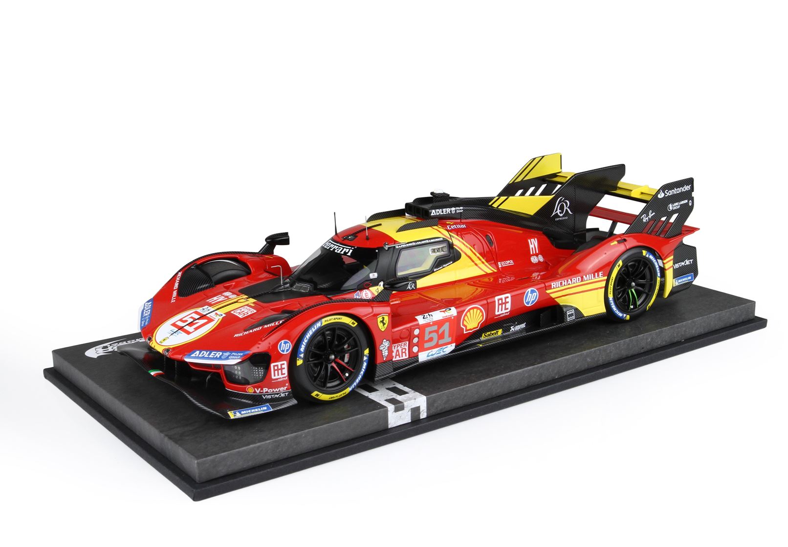 BBR Ferrari 499P car n. 51 - 3rd Le Mans 2024 drivers Pier Guidi Giovinazzi Calado 1/18 PO