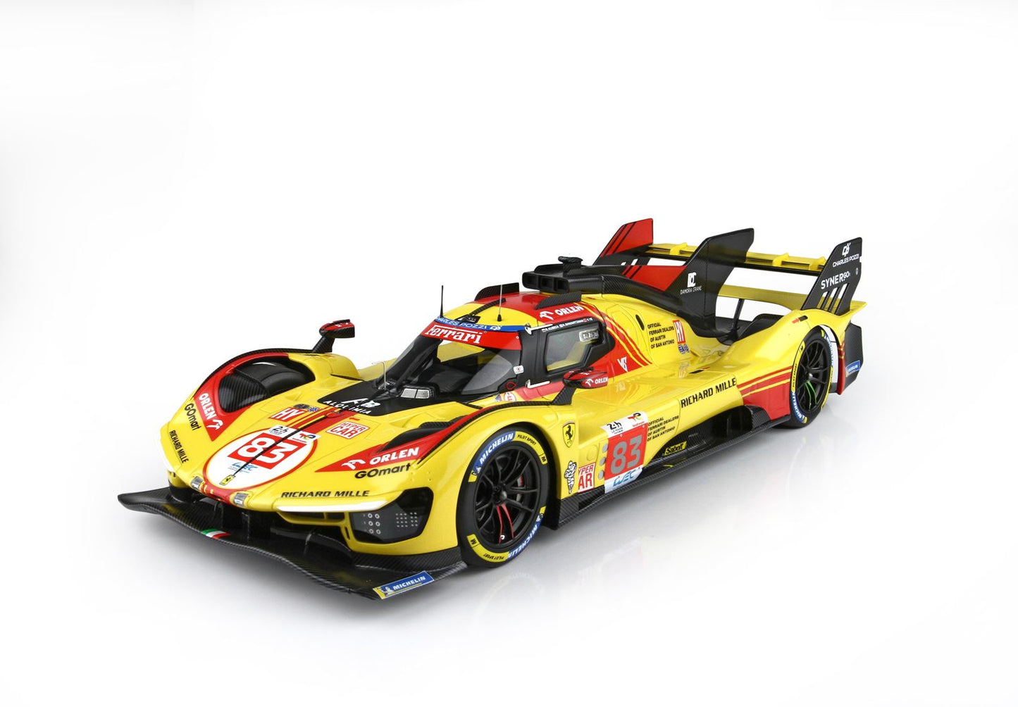 BBR Ferrari 499P car n. 83 - Le Mans 2024 drivers Kubica Yifei Svarcman 1/18 P18252C Pre-Order