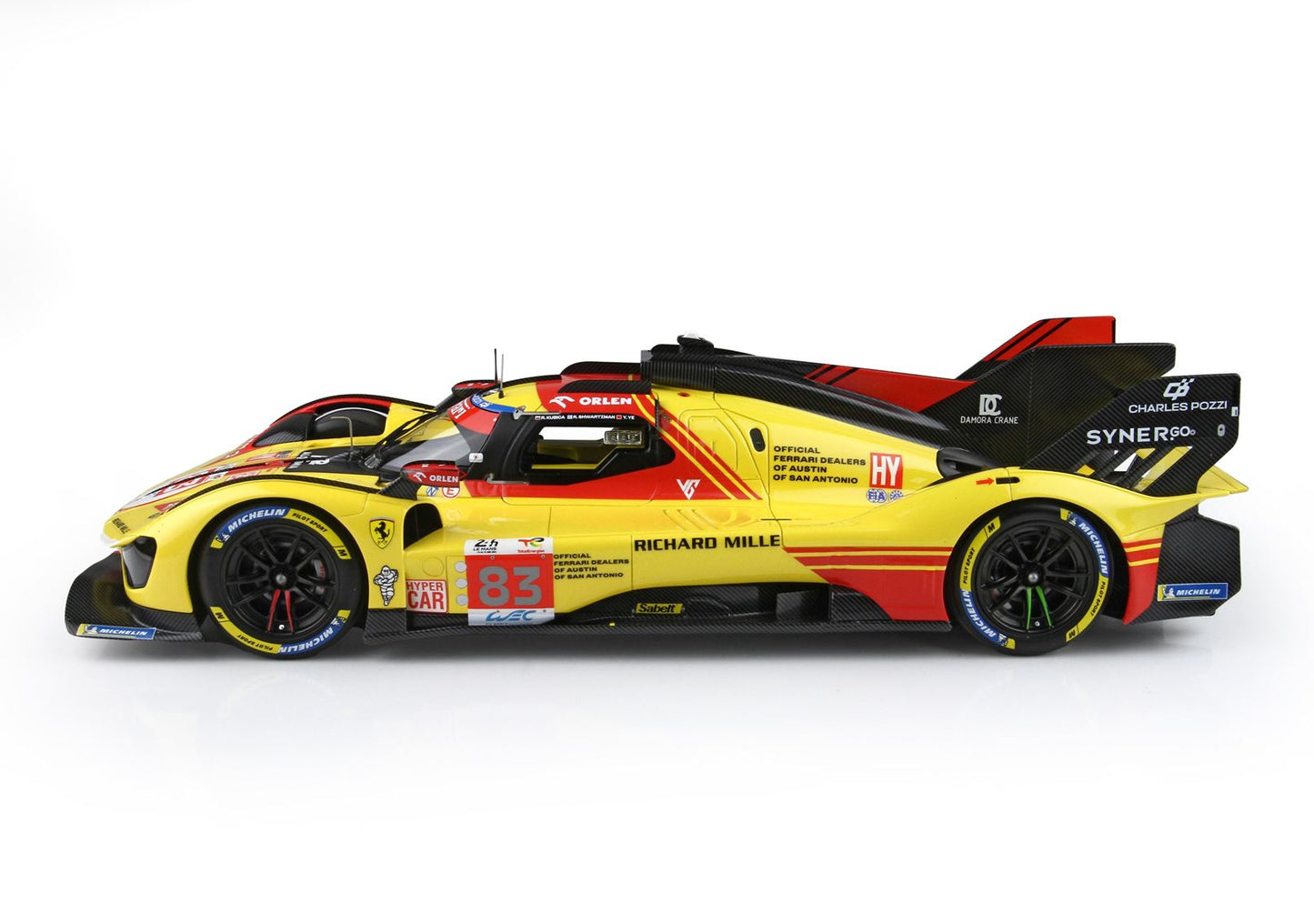 BBR Ferrari 499P car n. 83 - Le Mans 2024 drivers Kubica Yifei Svarcman 1/18 P18252C Pre-Order