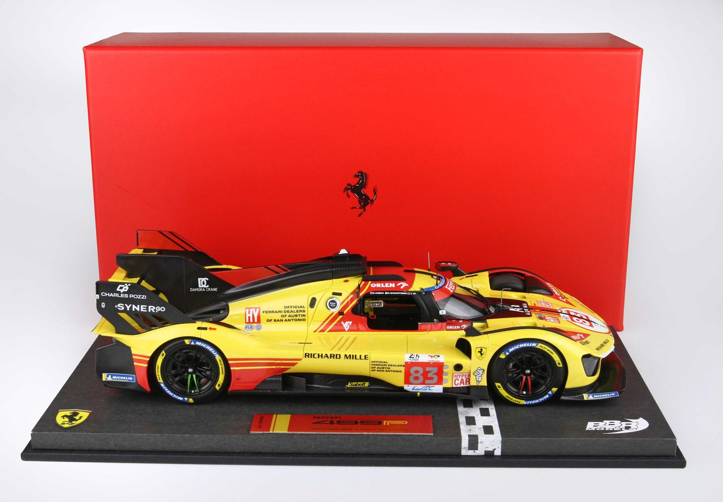 BBR Ferrari 499P car n. 83 - Le Mans 2024 drivers Kubica Yifei Svarcman 1/18 P18252C Pre-Order