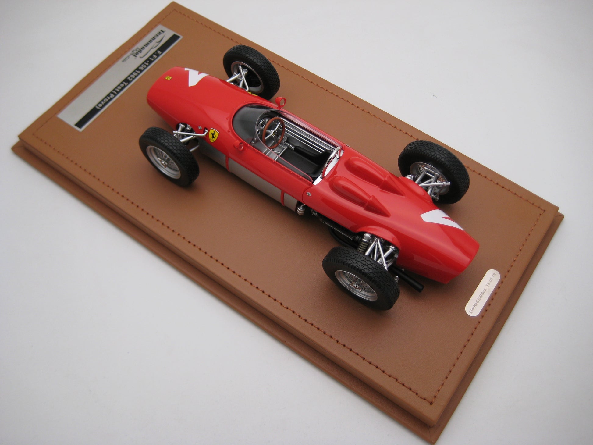 Tecnomodel TM18-308A Ferrari F1 -156 1962 Test (prove) German GP car #4 Lorenzo Bandini 1/18