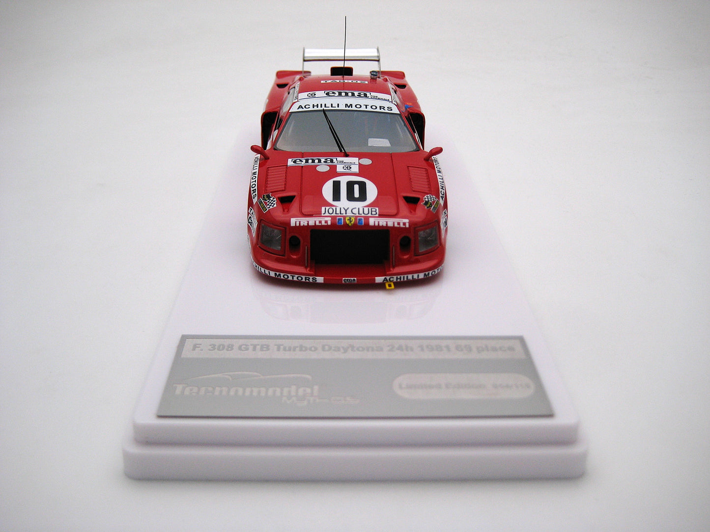 Tecnomodel TM43-50A  Ferrari 308 GTB Turbo Daytona 24h 1981 69 place Drivers: Carlo Facetti - Martino Finotto 1/43