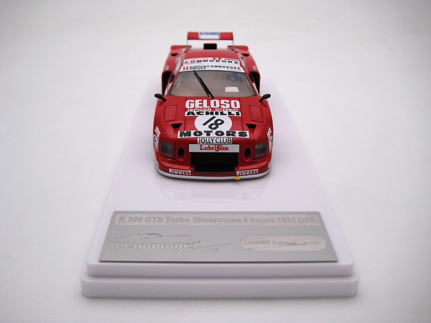 Tecnomodel TM43-50C Ferrari 308 GTB Turbo Silverstone 6 hours 1981 DNF Carclo Facetti - Martini Finotto 1/43