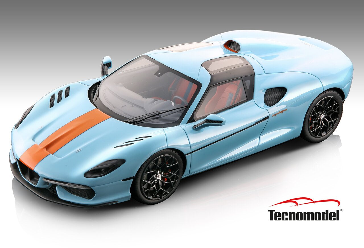 Tecnomodel TM18-268C Touring Superleggera Arese RH95 Gulf Color 2022 1/18