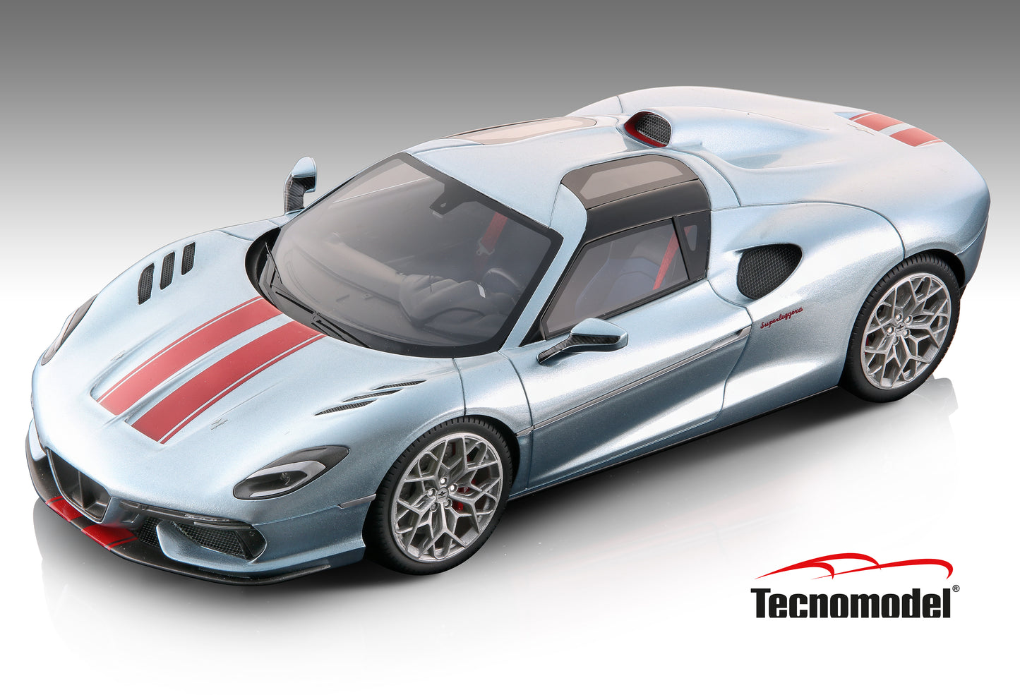 Tecnomodel TM18-268D Touring Superleggera Arese RH95 Metallic Silver 2021 1/18