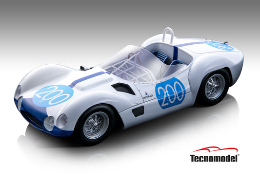 Tecnomodel TM18-276G Maserati - F1 Tipo 61 Birdcage Targa Florio 1960 car #200 U.Maglioli - N.Vaccarella 1/18