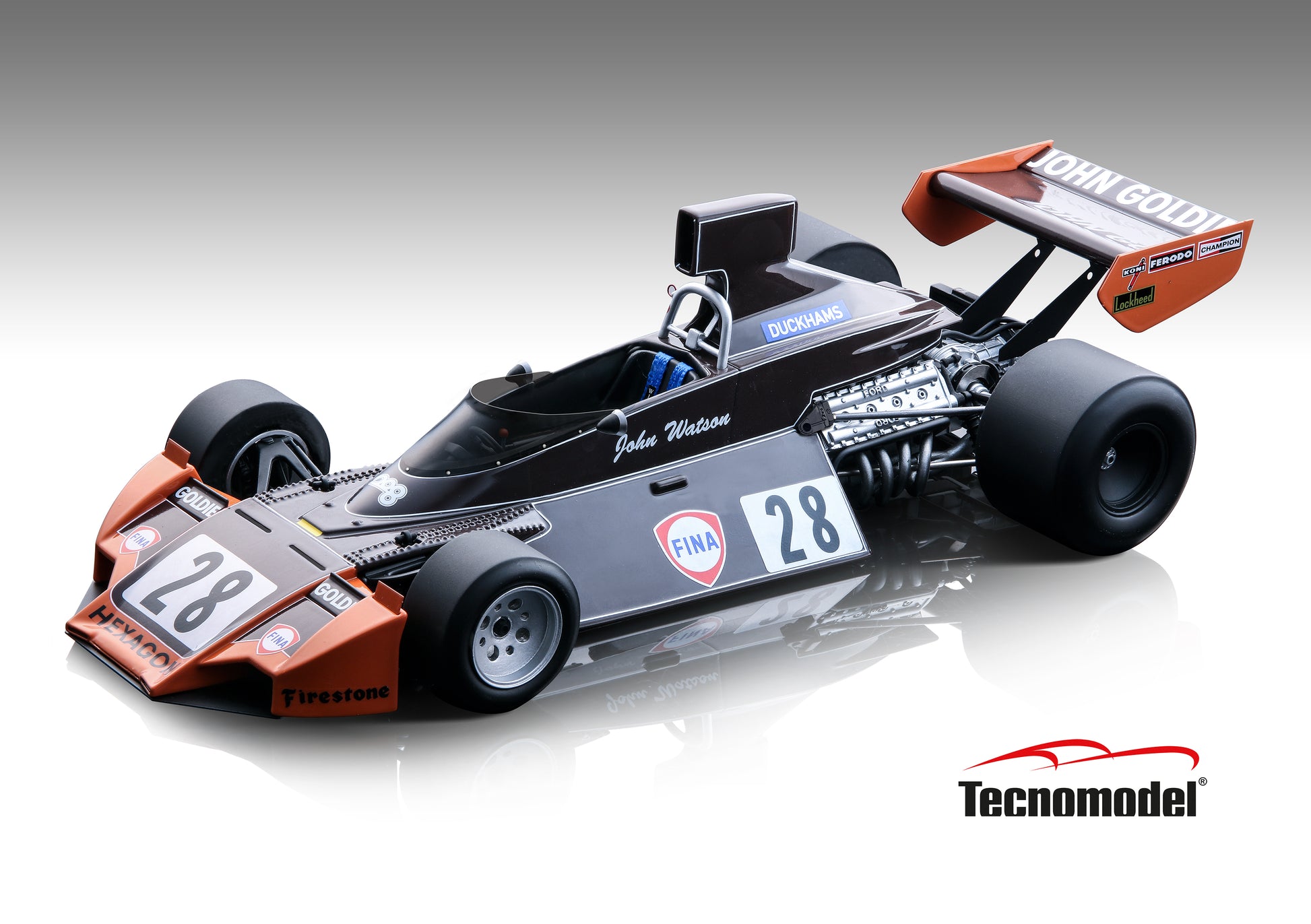 Tecnomodel TM18-274D Brabham BT44 1974 Italy GP car #28  J. Watson LE 100 pcs 1/18