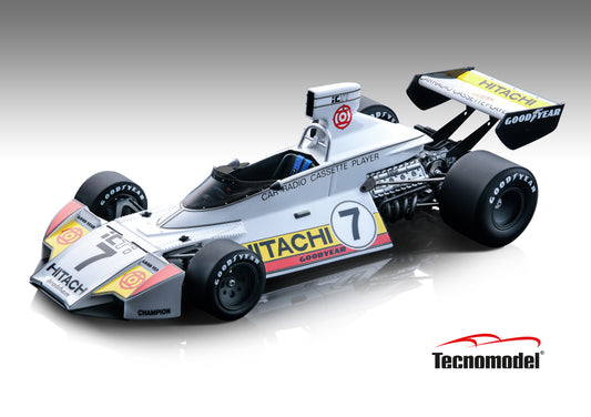 Tecnomodel TM18-274C Brabham BT44 1974 Belgium GP car #7 C. Reuteman LE 110 pcs 1/18