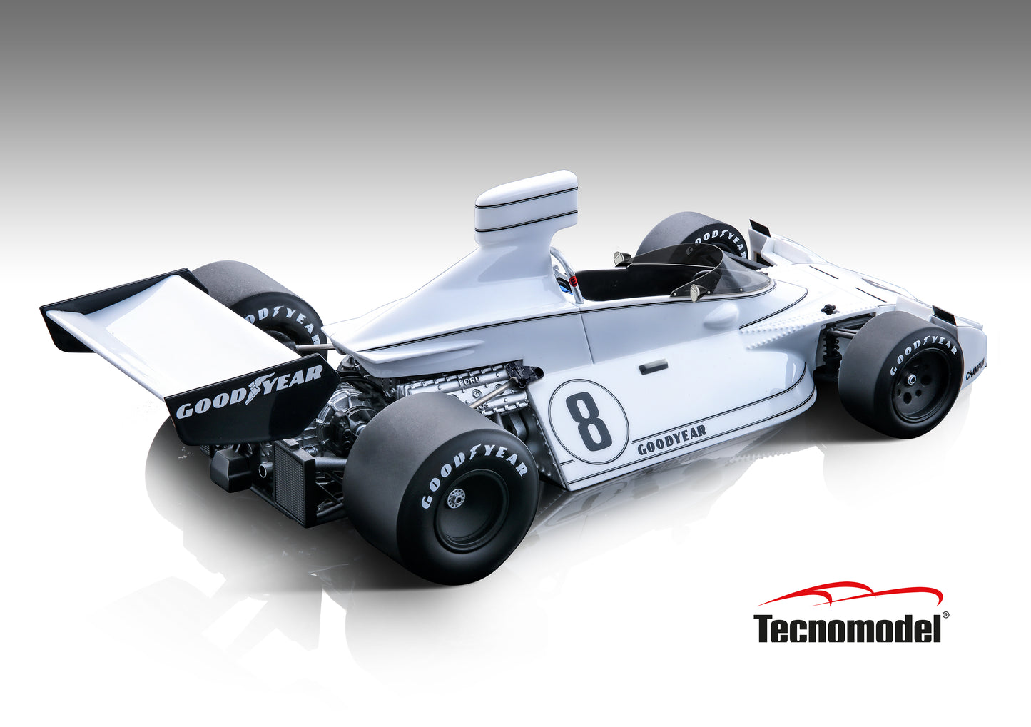 Tecnomodel TM18-274B Brabham BT44 1974 Sweden GP car #8  R. Von Opel LE 70 pcs 1/18 Pre-Order