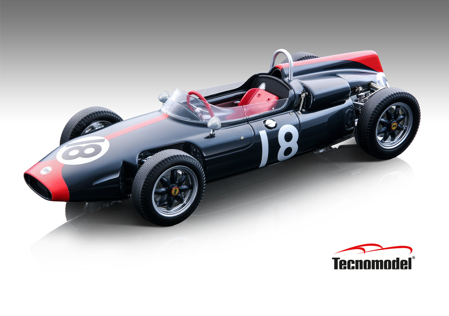 Tecnomodel TM18-275D Cooper T53 F1 German GP 1961 car #18 J.Surtees LE 95 pcs 1/18 Pre-Order